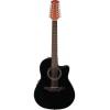 Applause AB2412II-5S Balladeer Mid Cutaway Black Satin