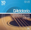 Phosphor Bronze ������ ��� ������������ ������ ���������� 10 ���������� 1253 DAddario EJ16-10P - ����������� ����������� � �������������, ������ �� �������� ���� � ��������-��������