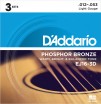 Phosphor Bronze ������ ��� ������������ ������ ���������� 3 ��������� 1253 DAddario EJ16-3D - ����������� ����������� � �������������, ������ �� �������� ���� � ��������-��������