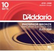 Phosphor Bronze ������ ��� ������������ ������ ���������� 10 ���������� 1356 DAddario EJ17-10P - ����������� ����������� � �������������, ������ �� �������� ���� � ��������-��������