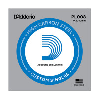 Plain Steel ��������� ������ ��� ������� ����� 008 DAddario PL008