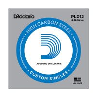 Plain Steel ��������� ������ ��� ������� ����� 012 DAddario PL012