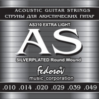 Silverplated Round Wound Extra Light �������� ����� ��� ������������ ������ ����� Fedosov AS310