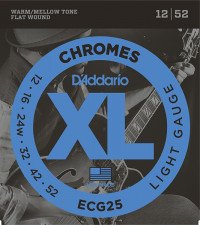 Chromes Flat Wound �������� ����� ��� ������������� Light 1252 DAddario ECG25