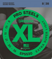 XL PRO STEEL ������ ��� ������������� ExtraSuper Light 838 DAddario EPS530