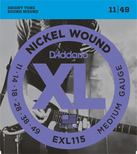 XL NICKEL WOUND ������ ��� ������������� BluesJazz Rock 1149 DAddario EXL115