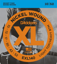 XL NICKEL WOUND ������ ��� ������������� Light TopHeavy Bottom 1052 DAddario EXL140