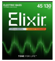 NANOWEB �������� ����� ��� 5�������� ��������� Medium wLight B 45130 Elixir 14777