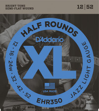Half Round �������� ����� ��� ������������� Jazz Light 1252 DAddario EHR350