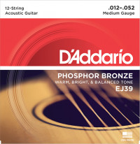 Phosphor Bronze �������� ����� ��� ������������ 12�������� ������ Medium 1252 DAddario EJ39