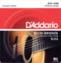 BRONZE 8020 ������ ��� ������������ ������ ������ Medium 1356 DAddario EJ12