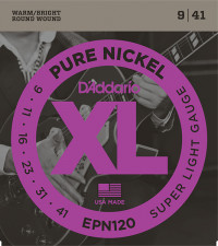 XL Pure Nickel �������� ����� ��� ������������� ������ Super Light 941 DAddario EPN120