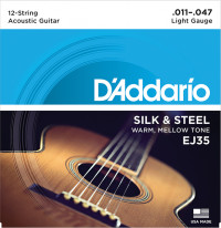 SILKSTEEL ������ ��� ������������ 12�������� ������ ������������� ��������� 1147 DAddario EJ35