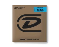 ������ ��� 5-������� ���-������ Dunlop DBFS45125M Flatwound Medium Scale, �����, 45-125